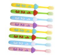 TOVINANNA 2 Sets Toothbrushes with Soft Bristles Numeric Handle Manual Tooth Brush for Oral Care for Boys and Gentle Cleaning for Growing Teeth and Gum Health