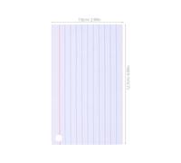 TOVINANNA 200 Sheets 3 X 5 Inch Horizontal Ruled Index Cards with Hole, White Mini Flashcards for School Study and Office Notes, Student Vocabulary Revision Memo Pad