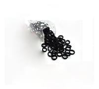 TOVINANNA 200pcs Elastic Rubber Bands Seamless Ponytail Holders for Boy Girl Adults Hair Ties Black for Sports Everyday Use