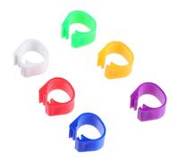 TOVINANNA 200pcs Plastic Poultry Ring Bird Foot Rings for Pigeons and Birds, Easy to Carry and Store Identification Leg Bands for Chicken and Pigeon Foot Marking