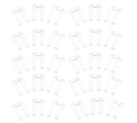 TOVINANNA 200Pcs Rimless Eyeglasses Buckle Plastic Repair Plugs with Double Adhesive for Secure Lens Fixing, Sturdy Eyeglass Frame Retainer Ends Suitable for Frameless Glasses Maintenance