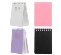 TOVINANNA 2026 Pocket Planner Notebook with Coil Binding, A7 Size Small Portable Schedule Planning Notebook Featuring Smooth Writing and Ink Bleed Resistant Paper for Formal Settings