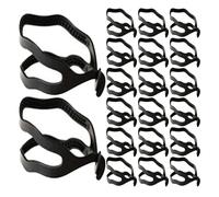 TOVINANNA 20Pcs Black Plastic Bun Maker Hair Styling Tool with Double Hook for Secure Hold Hair Bun Styler Suitable for and Elegant Updos