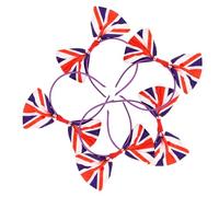 TOVINANNA 20pcs British Flag Bow Headbands for Football Fans Stylish Headdresses for Parties Festivals and Celebrations Photo Props for All Ages
