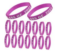 TOVINANNA 20pcs Class of Silicone Wristbands Graduation Celebration Bands for High School College Parties Comfortable Durable Keepsakes Joyful Accessories for Graduation Events