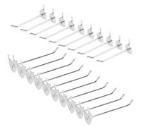 TOVINANNA 20pcs Display Hook Iron Silver, Heart-Shaped Pegboard Hook for Store, Kitchen and Bedroom, Fine Polished Smooth Edges, Simple Design