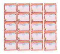 TOVINANNA 20pcs English Award Certificates for Students, Small Colorful Cartoon School Certificates, Motivational Rewards for Primary Classroom Teaching Supplies