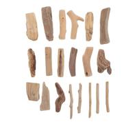 TOVINANNA 20pcs Natural Driftwood Pieces 3-20cm Polished Wood Blocks for Fish Tank Decoration and Crafting, Irregular Driftwood Logs Suitable for Terrarium and Wedding Vase Decor