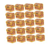 TOVINANNA 20pcs Pirate Treasure Box for Halloween Party Favor Pirate Candy Boxes Boys and Girls Treasure Chest Toy Decorative Chest Prop for Play