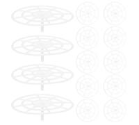 TOVINANNA 20PCS Plastic Pickle Jar Press Plates Mesh Fermentation Weights for Home Pickling Canning Jar Presser Tool Portable Grid for Kimchi Sauerkraut and Vegetable Fermenting