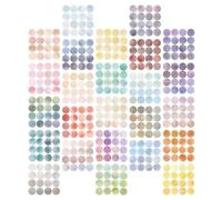 TOVINANNA 25 Sheets Colorful Round Dot Stickers, Multi-Colored Small Circle Labels for Scrapbooking, Journals, Photos, and Office Organization