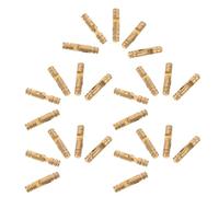 TOVINANNA 25pcs Brass Invisible Cylinder Barrel Hinges 4x20mm for Jewelry Boxes and Wooden Cabinets Small Concealed Hidden Hinges for Craft Projects and Furniture