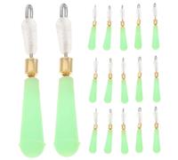 TOVINANNA 25pcs Silicone Fishing Bobber Stops Quick Connection Portable Float Seat for Fishing Floats and Line in Light Green for Outdoor