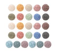 TOVINANNA 26pcs Aromatherapy Volcanic Rock Essential Oil Diffuser Beads with Porous Structure, Multiuse Natural Lava Stone for Home Fragrance and Office Decor, Assorted Colour Random Color