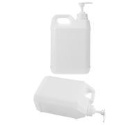 TOVINANNA 2pcs 2.5l Refillable Plastic Pump Dispenser Large Capacity Body Wash Shampoo Bottle for Bathroom Kitchen Use