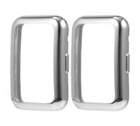 TOVINANNA 2pcs 2pcs Tpu Watch Case with Full Coverage Screen Protection Shockproof Anti-scratch Soft Shell for Watch Fit Silver