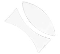 TOVINANNA 2pcs Acrylic Convex and Concave Lens Set for Physics Teaching, Demonstrating Optical Principles and Light Properties, Science Education Kit and Students