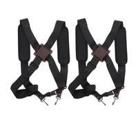 TOVINANNA 2pcs Adjustable Padded Double Shoulder Straps for African Drum and Djembe, Comfortable Polyester Crossback Harness with Thickening Pads for Outdoor Events and Performances