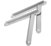 TOVINANNA 2pcs Aluminum Alloy Ladder Hinges Lightweight Attic Ladder Attachment Replacement Tie Rods Folding Joint Accessories