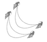 TOVINANNA 2pcs Angel Wing Brooches Alloy Breastpins for Shirts Cardigans Fashion Accessories for Men Women Elegant Design for Casual Formal Wear