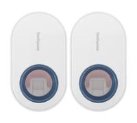 TOVINANNA 2pcs Automatic Toothpaste Dispenser Wall Mounted Design with Pp Material for Bathroom Use Suitable for Kids and Adults Contemporary Aesthetic Space-Saving