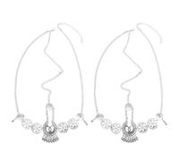 TOVINANNA 2pcs Bohemian Head Chain Hairband Alloy Forehead Chain Ethnic Style Wedding Hair Accessory Comfortable to Wear Stays at Head Stably for Women