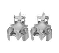 TOVINANNA 2pcs Candle Snuffer Tool in Silver Zinc Alloy with Star Shape Design, Featuring Silent Operation and Automatic Safety Protection, for Restaurants and Churches Candle Accessories