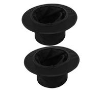 TOVINANNA 2pcs Collapsible Black Magician Costume Top Hats for Stage Tricks Carnival Masquerade Christmas Parties Stylish Unisex Accessory Fits All Ages