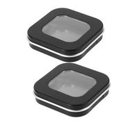 TOVINANNA 2pcs Compact Magnetic Empty Makeup Powder Container Refillable Eyeshadow Travel Box for Highlighter Blush and Loose Powder