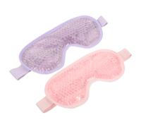 TOVINANNA 2Pcs Cooling Gel Eye Mask Hot Cold Compress Eye Cover for Lightweight Comfortable Design for Soothing Relief from Puffiness Dark Circles and Stress for Sleep and Relaxation