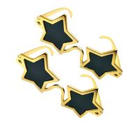 TOVINANNA 2pcs Creative Star Shaped Sunglasses Lightweight Plastic Novelty Party Glasses for Summer Beach Events Hawaiian Gatherings Wedding Photo Booth Accessories