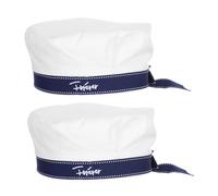 TOVINANNA 2pcs Cute Sailor Hat Classic Navy Admiral Cap for Adult Cosplay Nautical Costume Accessory with Precision Craftsmanship Versatile for Themed Parties and Events