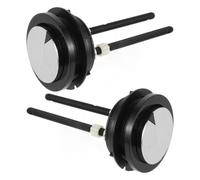 TOVINANNA 2pcs Dual Flush Toilet Water Tank Button Replacement Kit Swivel Length Adjustable Abs Material and Multi-Layer Electroplating Process for Traditional Bathroom Fixtures Random Color