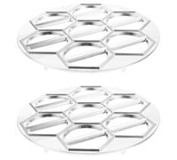 TOVINANNA 2pcs Dumpling Maker Machine Aluminum Alloy Dumpling Mold with 14 Holes for Making Pelmeni Easy to Clean Kitchen Tool