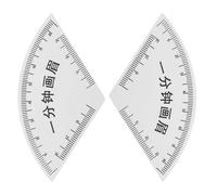 TOVINANNA 2pcs Eyebrow Drawing Ruler PVC Mapping Tool for Precise Brow Shaping Symmetrical Measurement Stencil for Makeup Artists and Women Compact Accessories for Fast Brow Design