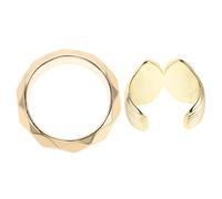 TOVINANNA 2pcs Geometric Arm Cuff Bracelets for Women and Men Vintage-inspired Open Chunky Bangles Stackable Summer Beach Jewelry Accessories with Irregular Acrylic Design