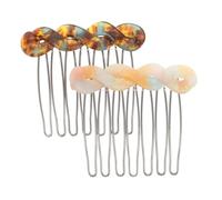 TOVINANNA 2pcs Hair Combs Side Combs French Teeth for Women Accessories Bridal Wedding Veil for Hairstyle for Wedding