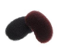 TOVINANNA 2pcs Hair Lifting Tool Volume Clips for Women Lightweight Invisible Sponge Puff Pads Dual Color Brown Black Quick Styling Bump Inserts for Natural Fluffy Hair Volume Comfortable