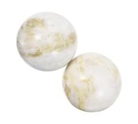 TOVINANNA 2Pcs Hand Massage Balls Jade Massage Balls for Smooth and Polished Design for Relaxing Muscles and Bones Portable Fitness Tool for Home and Gym Use