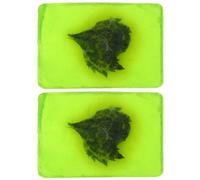 TOVINANNA 2pcs Handmade Wormwood Essential Oil Soaps Cleansing Moisturizing Bath Bars for Face and Body with Anti-aging Benefits and Fine Line Reduction Natural Green Herbal Skincare