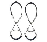 TOVINANNA 2pcs Ice Traction Crampons for Shoes Snow Grips Chains for Hiking Climbing and Winter Activities Lightweight Portable Ice Grippers for Men and Women