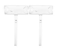 TOVINANNA 2pcs Iodine Sublimation Tubes for Physical Laboratory Tools Transparent Glass Design for School Experiments Practical Sublimation Phenomenon Demonstration Device for Secondary