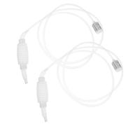 TOVINANNA 2pcs Manual Siphon Pump with High Flow Pp Water Hoses and Filter for Fish Tank and Water Transfer, for Home and Car Use