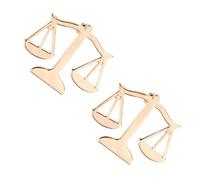 TOVINANNA 2pcs Metal Scales Lapel Pin for Men Suits Justice Lawyer Brooches Alloy Collar Badge Symbolizing Fairness and Balance Professional Accessory for Legal Attire