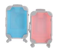 TOVINANNA 2pcs Mini Plastic Suitcase False Eyelashes Travel Cases with Multifunctional Design and Portable Cosmetic Storage for Eyelash Storage and Cosmetic Packaging