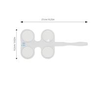 TOVINANNA 2pcs Optical Flipper for Optometry with ±0.50d to ±1.00d Flip, Double-sided Optical Glass Vision Training Tool for Eye Coordination and Vision Exercise