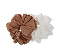 TOVINANNA 2pcs Oversized Fabric Scrunchies for Soft Jumbo Hair Bands for Thick Ponytails Gentle No-pull Hold Ballet-inspired Satin Hair Accessories for Styling Sleep and Casual Wear