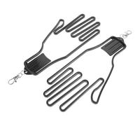 TOVINANNA 2pcs Plastic Golf Glove Holder Drying Rack Black Portable