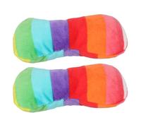 TOVINANNA 2pcs Plush Dog Chew Bone Shaped Soft Sturdy Pet for Small and Medium Dogs for Training and Playing Rewarding Good Behaviour