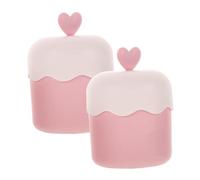TOVINANNA 2pcs Portable Bubble Maker Foam Cups for Face Wash, Pink Macaron Color Facial Foamer, Suitable for Daily Skincare Cleansing and Travel Use